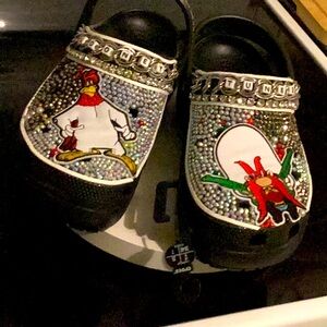 Looney tunes inspired Crocs created by  Karolyn of the 💋💐Boutique Nightcap